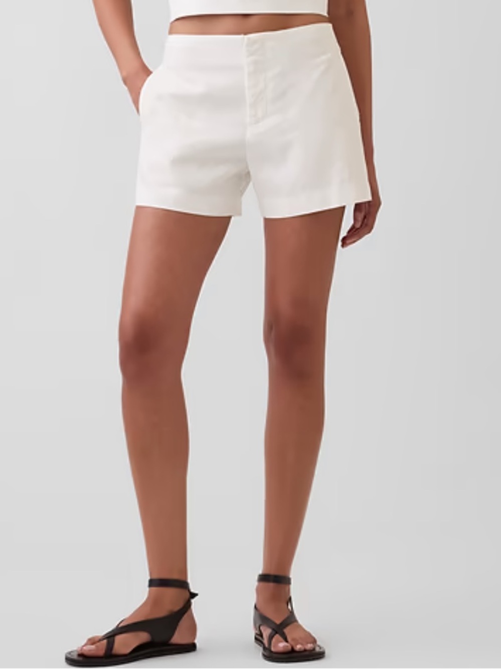 Gap white linen shorts